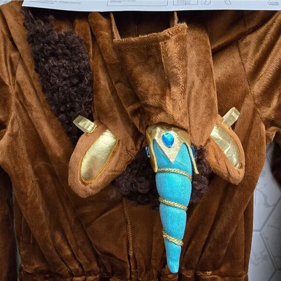 Girl's Deluxe Afro Unicorn Jumpsuit Costume - Disguise Costumes, Size S 4-6 - Picture 11 of 12